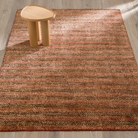 Ковер В полоску из шерсти и пеньки Muir 200 x 290 см оранжевый AM.PM  фото, kupilegko.ru